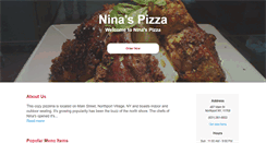 Desktop Screenshot of ninaspizzanorthport.com