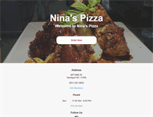 Tablet Screenshot of ninaspizzanorthport.com